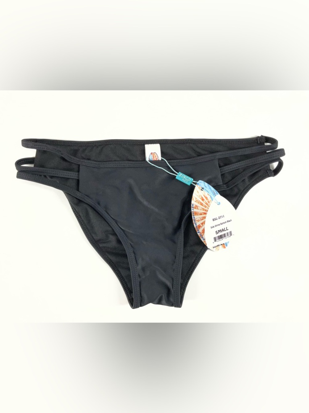 Bingo Surf Black Side String Bikini Bottom Juniors Size Small - Picture 6 of 10